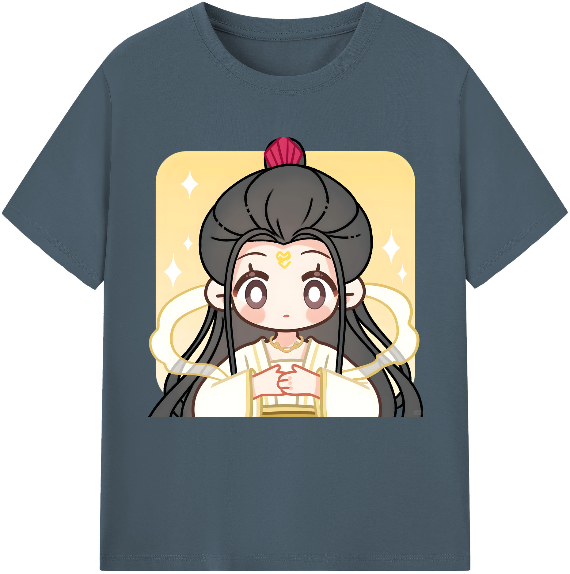 （画像用） Ne Zha 2 ナタ 魔童の大暴れ 綿100％半袖Tシャツ（フロントプリント）